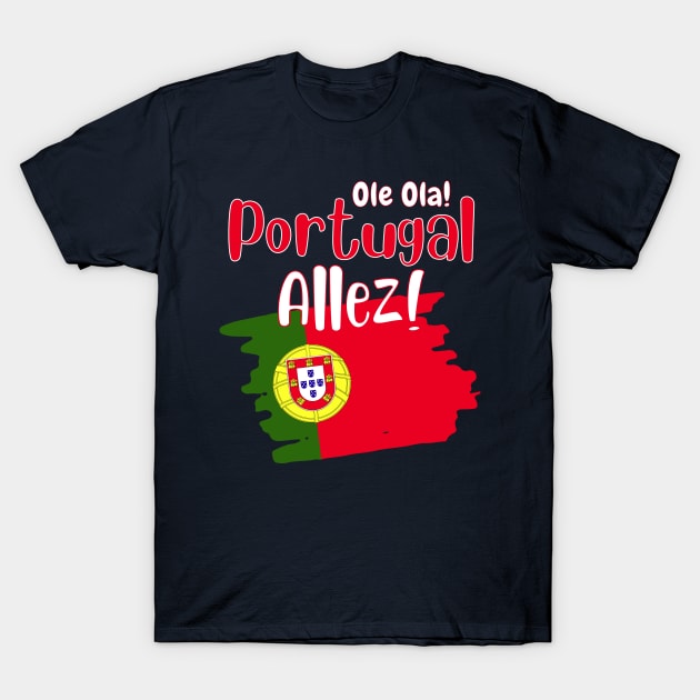 Portugal Qatar World Cup 2022 T-Shirt by Ashley-Bee